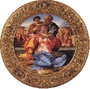 Michelangelo Buonarroti The Holy Family with the Young St.John the Baptist oil painting artist